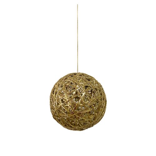 Bola de Natal Aramada Champagne - 12cm