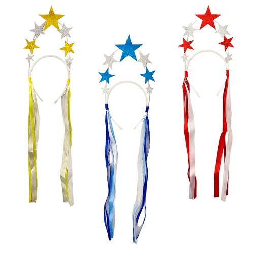 Tiara Estrelas e Fitas