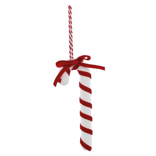 Enfeite Candy Cane Vermelho e Branco - 14cm