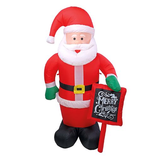 Inflável Natal Papai Noel Merry Christmas com LED - 180cm