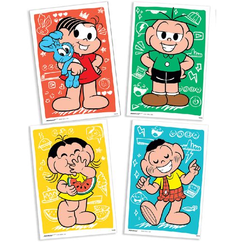 *Quadros Decorativos Turma da Mônica New