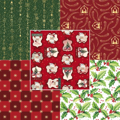 Kit Papel Presente Natal - 70x100cm