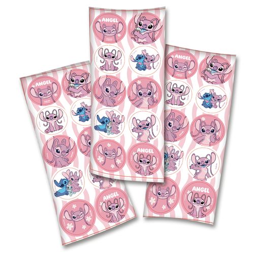 *Adesivo Redondo Stitch Angel - 30 unidades