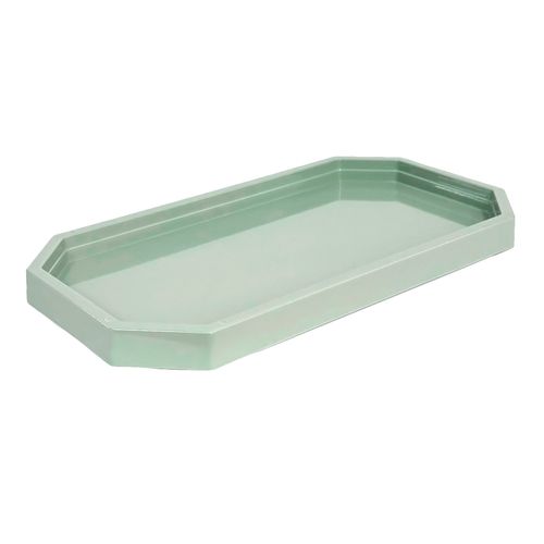 Bandeja Decorativa Lapidada Verde Eucalipto