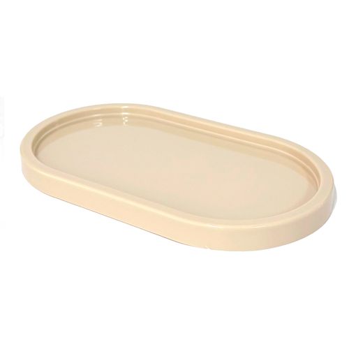 Bandeja Decorativa Oval Bege