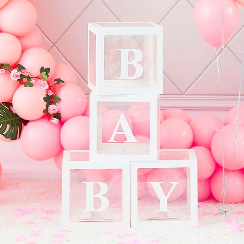 Cubos Decorativos com Visor Baby 30x30cm - Branco