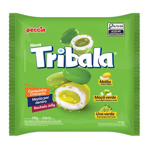 Bala Tri Melão Maça e Uva Verde 500g