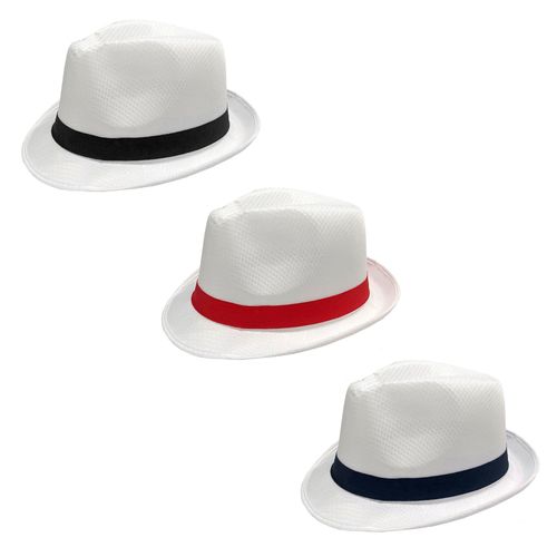 Chapéu Malandro Branco Faixa Lisa
