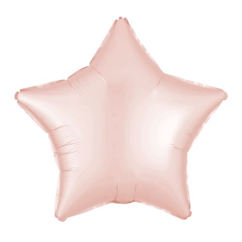 Balão Metalizado Estrela Fosco Rosa 17"