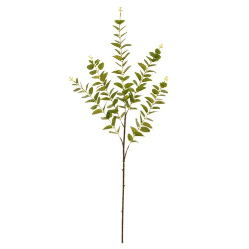 Galho Eucalipto Toque Real Verde Outono - 96cm