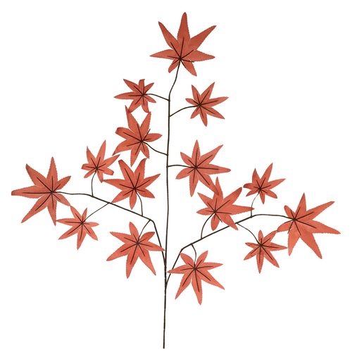 Galho Maple Real Vermelho Outono - 64cm
