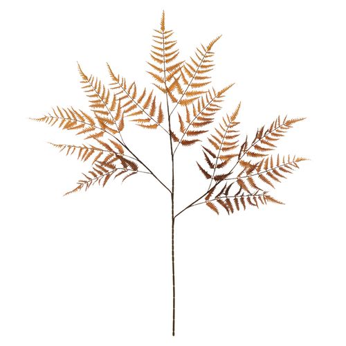 Galho Samambaia Aramado Ocre Outono - 108cm