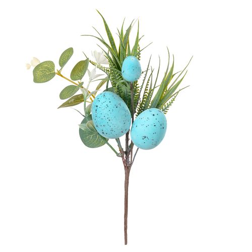 Pick Decorativo Páscoa Ovinhos Azul - 25cm