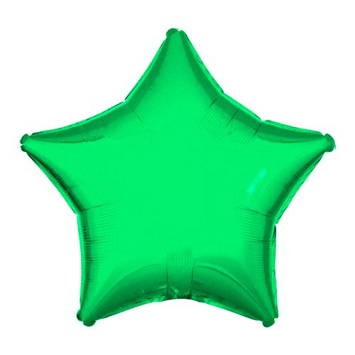 Balão Metalizado Estrela Verde 18"