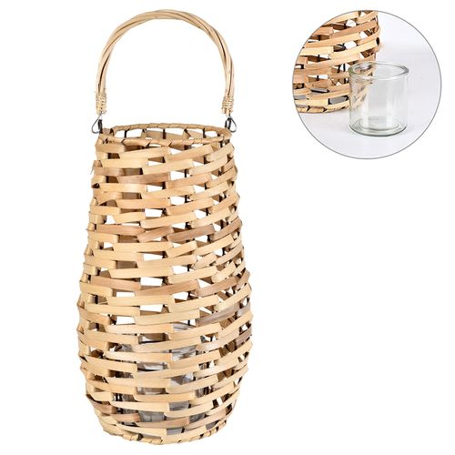 Lanterna Decorativa em Fibra Natural - 35cm