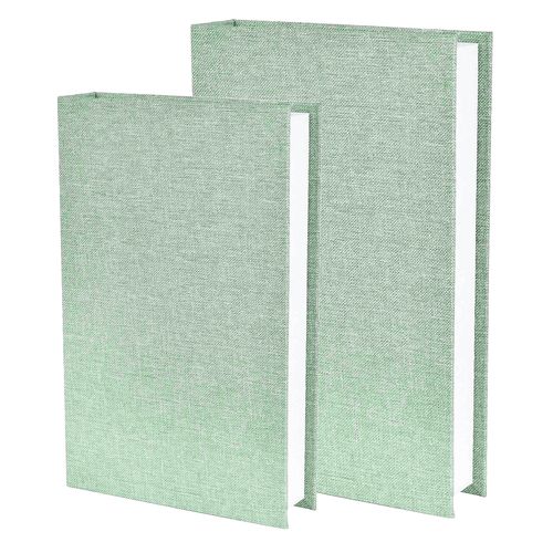 Kit Livros Decorativos Verde - 02 unidades