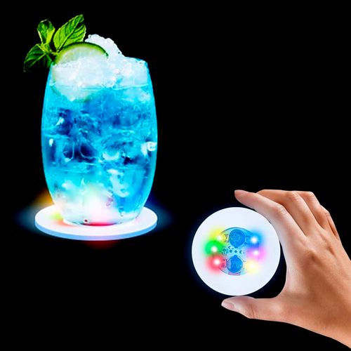 LED Colorido Adesivo para Copos e Taças
