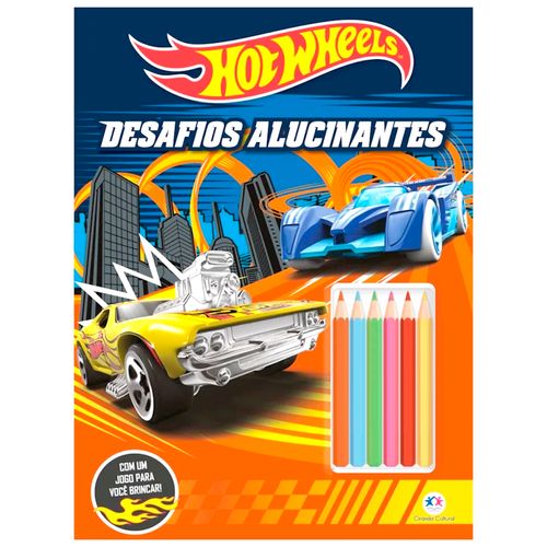 *Livro Atividades - Lápis de Cor Hot Wheels