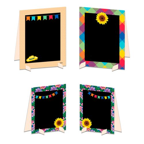 Decoração de Mesa Lousa Festa Junina - 04 unidades