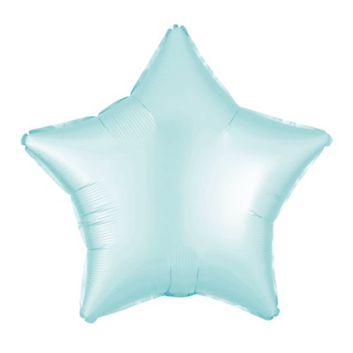 Balão Metalizado Estrela Fosco Azul 17"
