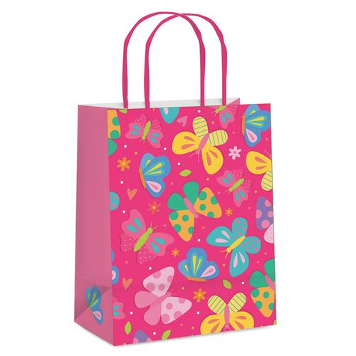 Sacola Papel Color Fly Borboletas - G