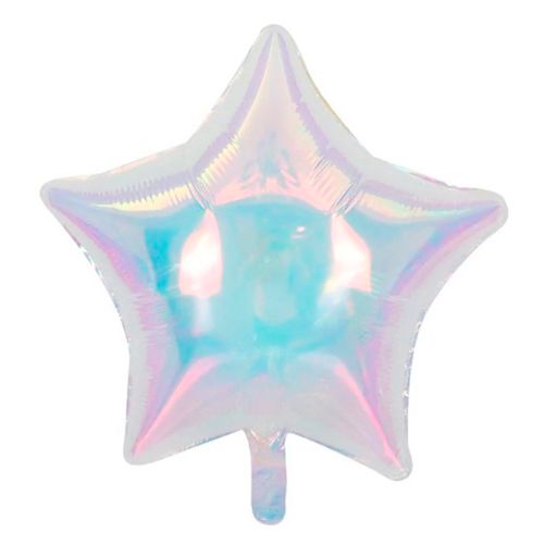 Balão Metalizado Estrela Furta-cor 18"