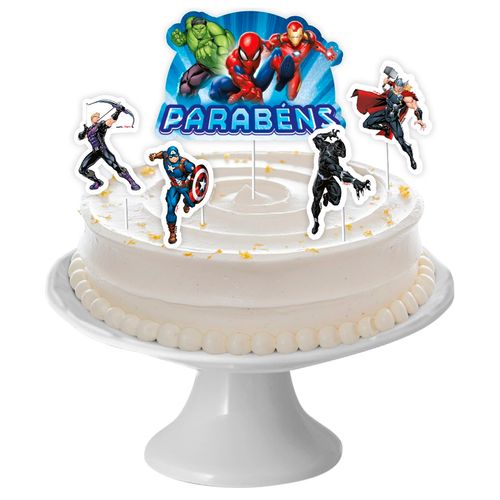 *Decoração de Bolo Marvel Avengers