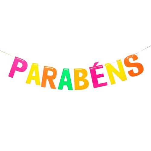 Faixa Parabéns Neon