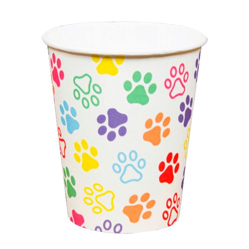 Copo de Papel Patinhas Coloridas - 10 unidades