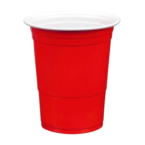 Copo Plástico Americano Vermelho 480ml - 10 unidades