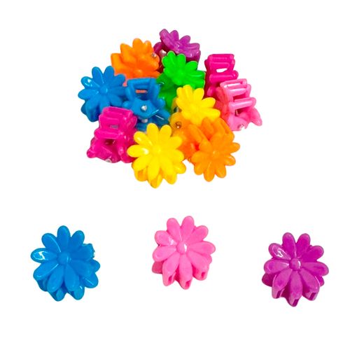 Mini Presilha Flor - 20 unidades