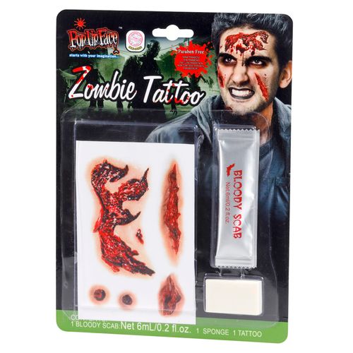 Kit Maquiagem Efeitos Especiais Cicatriz Zumbi