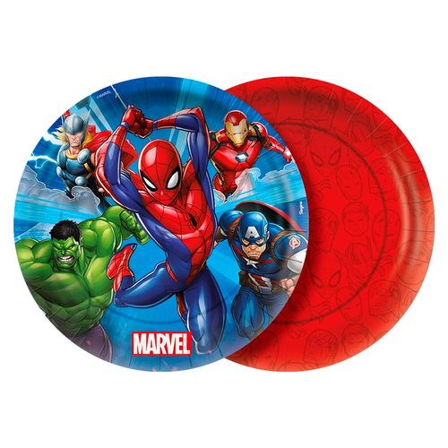 *Prato Marvel Avengers - 08 unidades