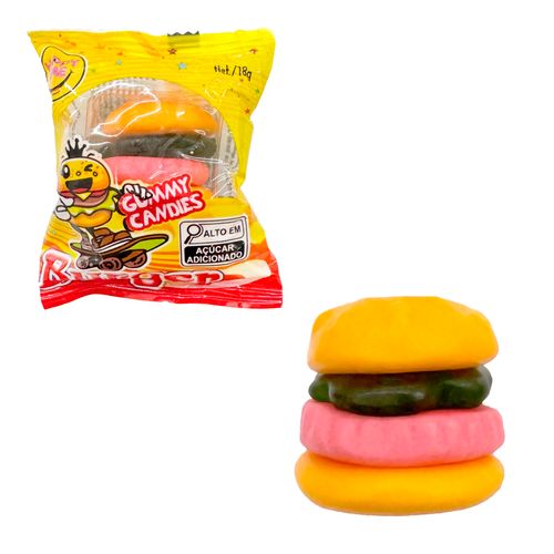 Bala Gummy Candy Burguer - 18g