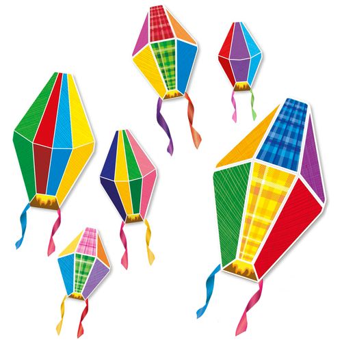 Kit Painel Balões com Fitas - 06 unidades