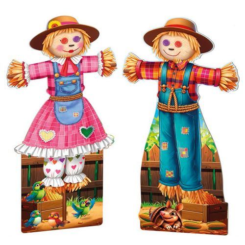 Totem de Mesa Casal Espantalho - 06 unidades