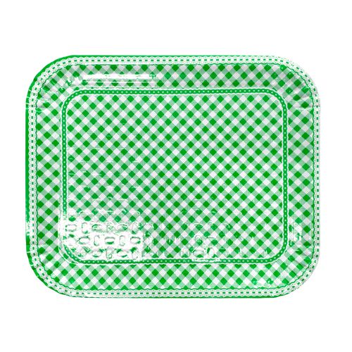 Bandeja Laminada Xadrez Rendada Verde R4