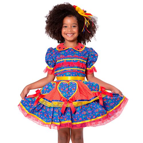 Vestido Junino Infantil Banoffe - Tamanho 02