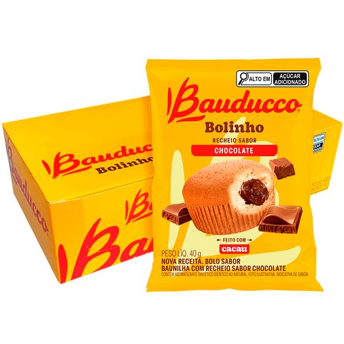 Bolinho Baunilha com Chocolate Bauducco - 16 unidades