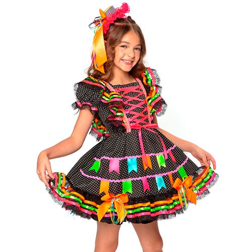 Vestido Junino Infantil Luxo Dalila