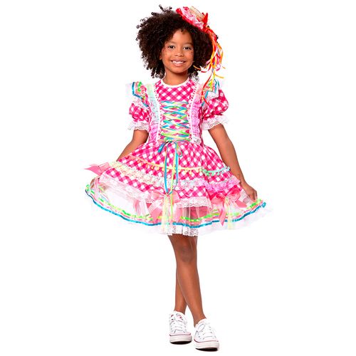 Vestido Junino Infantil Luxo Jujubinha