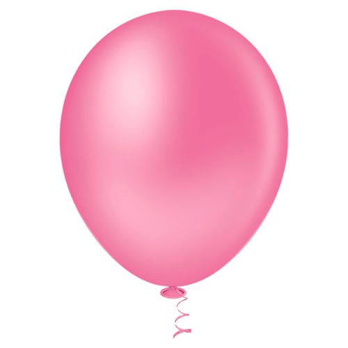 Balão 7 Redondo Liso Rosa Forte - 50 unidades