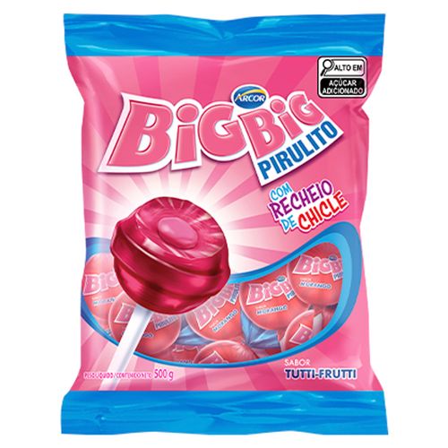 Pirulito Big Big Tutti Frutti 500g