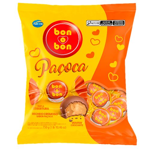 Bombom Bon o Bon Paçoca Arcor - 750g