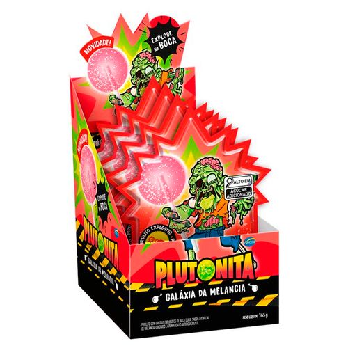 Pirulito Plutonita Explosivo Melancia - 15 unidades