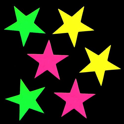 Aplique Estrela Neon - 06 unidades