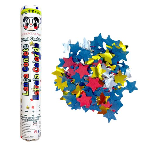 Lança Confete Estrela Color 30cm