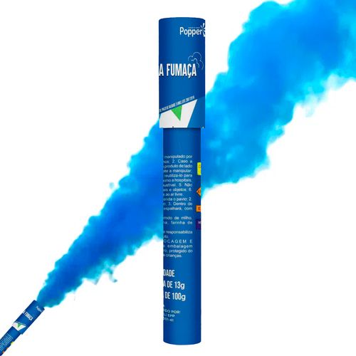 Bastão de Fumaça Azul
