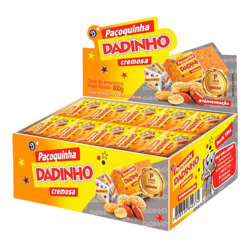 Paçoca Retangular 800g - Dadinho