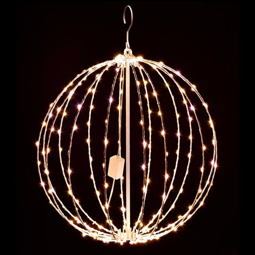 Bola LED Natalina 40cm Branco Quente - Bivolt
